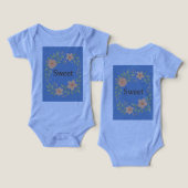 Sweet Floral Baby Clothes Design (Design Vorderseite & Rückseite)