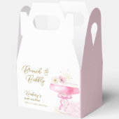 Sweet Floral Champagne Brunch Bubbly Baby Show Geschenkschachtel (Offen)