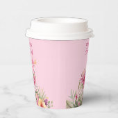 Sweet Floral Flamingo Pappbecher (Rechts)