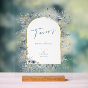 Sweet Floral Gastgeschenke Hochzeiten ID1045 Acrylschild