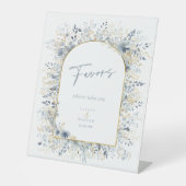 Sweet Floral Gastgeschenke Hochzeiten ID1045 Sockelschild (Vorderseite)