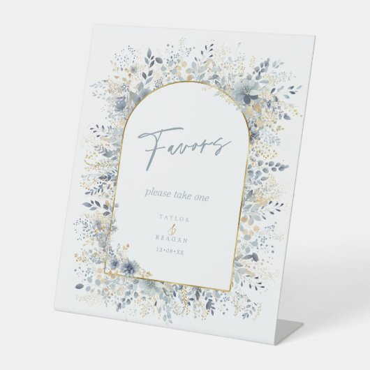 Sweet Floral Gastgeschenke Hochzeiten ID1045 Sockelschild (Vorderseite)