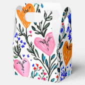 Sweet Floral Hearts Gift Box Geschenkschachtel (Geöffnet)