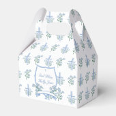 Sweet Floral Heilige Taufe Erste Kommune Wappen Geschenkschachtel (Vorderseite)