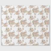 Sweet Floral Hot Air Ballon Geschenkpapier (Flach)