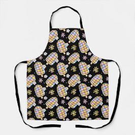 Sweet Floral Ice Cream - Whimsical Summer Pattern Schürze