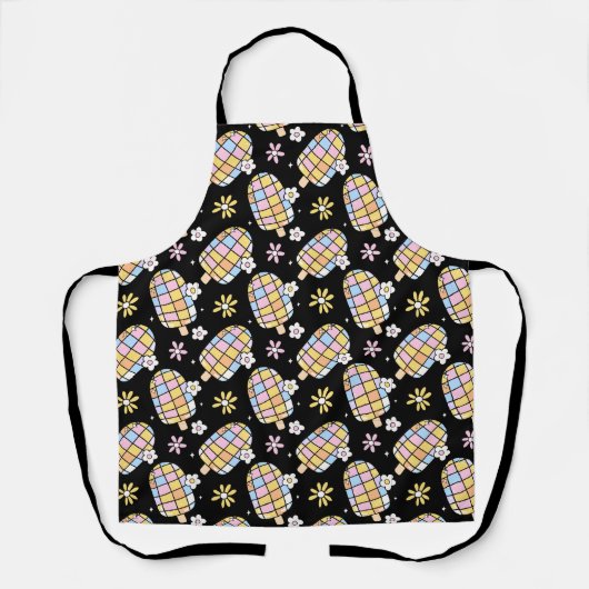 Sweet Floral Ice Cream - Whimsical Summer Pattern Schürze (Vorderseite)