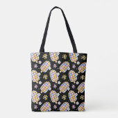 Sweet Floral Ice Cream - Whimsical Summer Pattern Tasche (Rückseite)