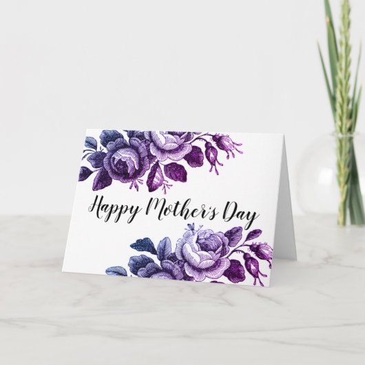 Sweet Floral Mother Day Card Karte (Vorderseite)