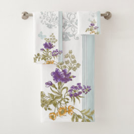 Sweet Floral Stiems Badetuch Set