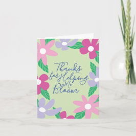 Sweet Floral Teacher Appreciation Greeting Card Karte