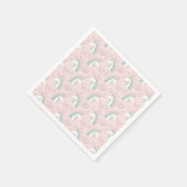Sweet Floral Unicorn Muster Serviette (Ecke)