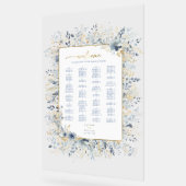 Sweet Floral Wedding Chart ID1045 Acrylschild (Winkel)