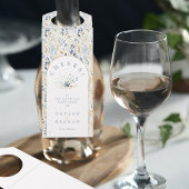 Sweet Floral Wedding Muster Cheers ID1045 Flaschenanhänger