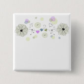 Sweet Flowers Button (Vorderseite)