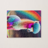 Sweet Fluffy Kleine Niedliche Alpaca Puzzle (Horizontal)