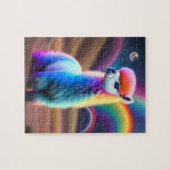 Sweet Fluffy Little Niedlich Colorful Baby Alpaca Puzzle (Horizontal)