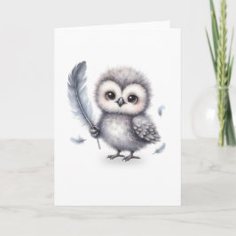 Sweet Fluffy Owl Grußkarte für einen durchdachten  Karte