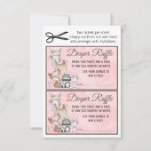 Sweet Forest Woodland Girls Diaper Raffelei Beilag Einladung (Vorderseite)