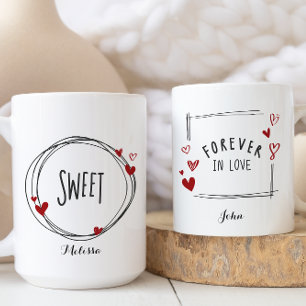 Sweet Forever Love Valentinstag Couple Kaffeetasse