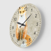 Sweet Fox Große Wanduhr (Winkel)