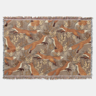 Sweet Fox Muster in Herbstneutralen Decke