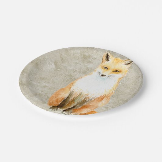 Sweet Fox Pappteller (Schrägansicht)