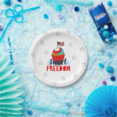 Sweet Freedom Cupcake 4. Juli Art 4. Juli Pappteller (Party)