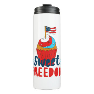 Sweet Freedom Cupcake 4. Juli Art 4. Juli Thermosbecher