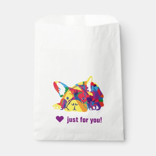 Sweet French Bulldog Geschenktütchen (Vorderseite)