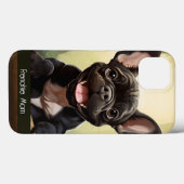 😍 Sweet Frenchie Welpe im Wald Case-Mate iPhone Hülle (Rückseite (Horizontal))