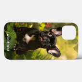 🐶 💗 Sweet Frenchie Welpe in einem Dschungel Case-Mate iPhone Hülle (Rückseite (Horizontal))