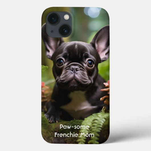 🐶 💛 Sweet Frenchie Welpe in einem Dschungel Case-Mate iPhone Hülle (Rückseite)