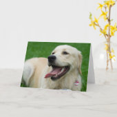 Sweet Friendly Labrador Karte (Gelbe Blume)