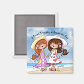 Sweet Friendship Art Magents von Dina Gerner Magnet (Vorderseite/Rückseite)