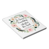 Sweet Friendship erfrischt das Soul Floral Notizblock (angewinkelt)