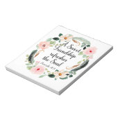 Sweet Friendship erfrischt das Soul Floral Notizblock (Rotiert)