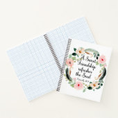 Sweet Friendship erfrischt das Soul Floral Notizblock (Innenseite)