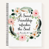 Sweet Friendship erfrischt das Soul Floral Notizblock (Vorderseite)
