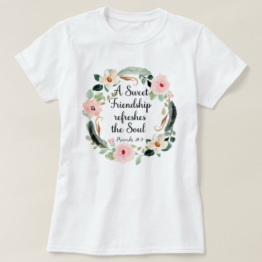 Sweet Friendship erfrischt das Soul Floral T-Shirt (Design vorne)