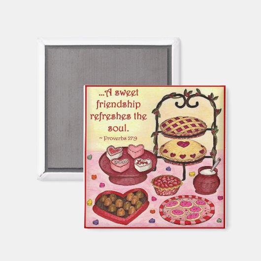 Sweet Friendship Magnet (Vorderseite/Rückseite)