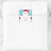 Sweet Frohe Weihnachten Quadratischer Aufkleber (Tasche)