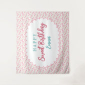 Sweet Frosted Animal Cookie Birthday Backdrop Wandteppich (Vorderseite)