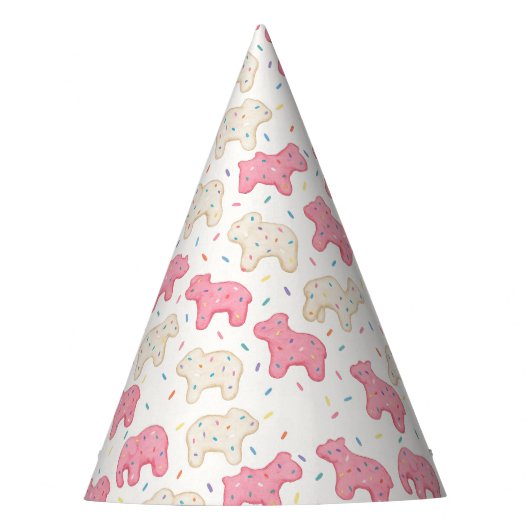 Sweet Frosted Animal Cookie Party Hat Partyhütchen (Vorderseite)