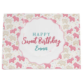 Sweet Frosted Animal Cookies Birthday Custom Große Geschenktüte
