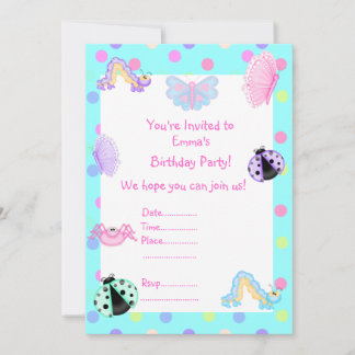 SWEET FRÜHJAHRESPARTEI EINLADUNG BLAUE