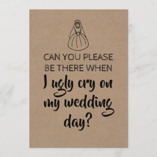 Sweet Funny Bridesmaid / Trauzeugin Vorschlag Einladung