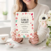 Sweet Galentines Day Invitation Donut Treats Einladung