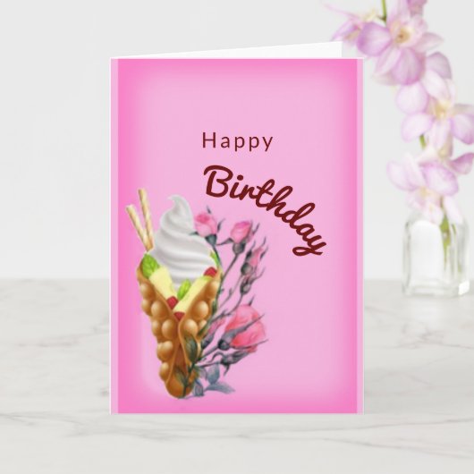 Sweet Geburtstag Karte (Orchidee)