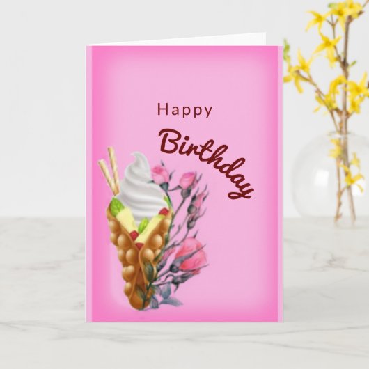 Sweet Geburtstag Karte (Gelbe Blume)